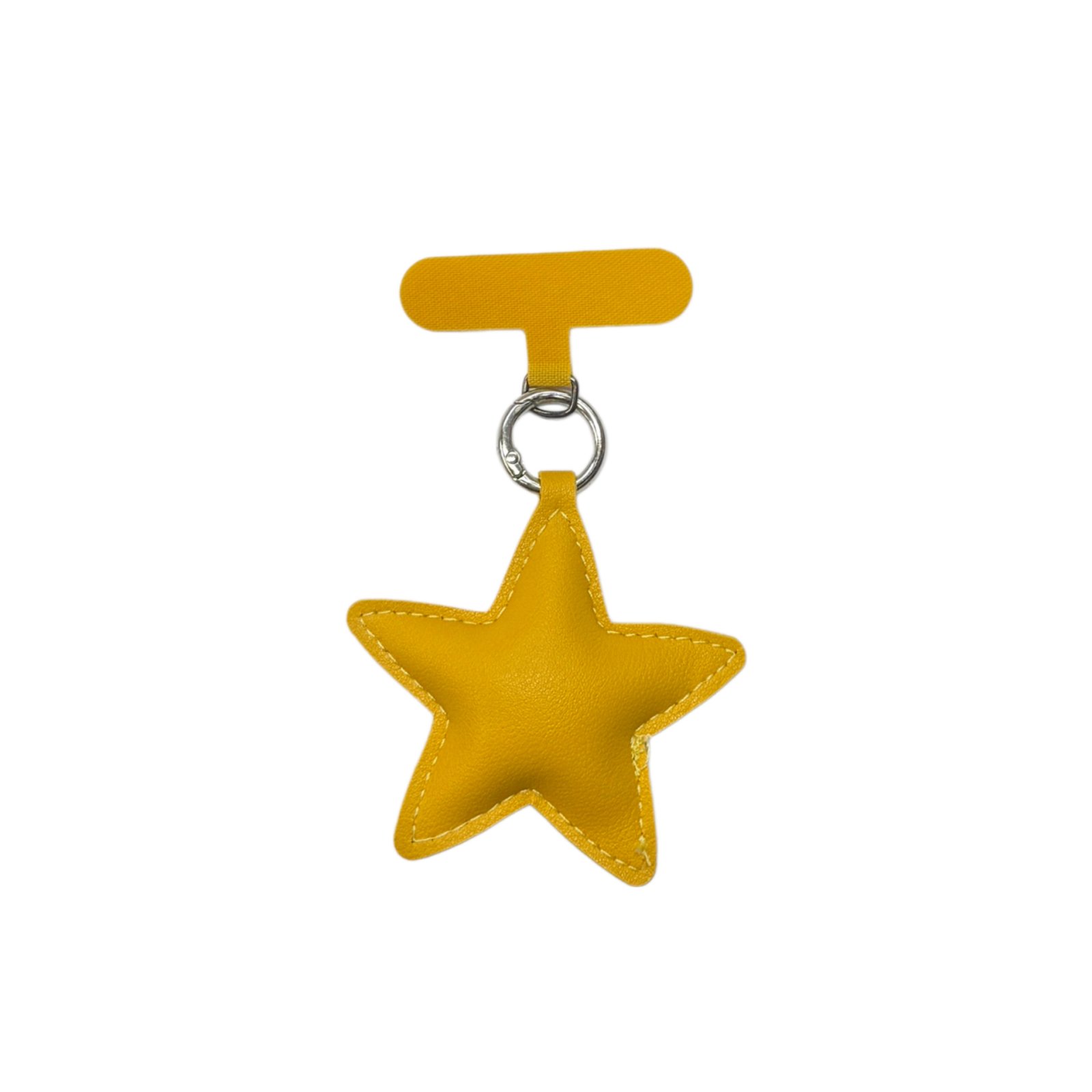 Leather Star Charm with Lanyard Clip