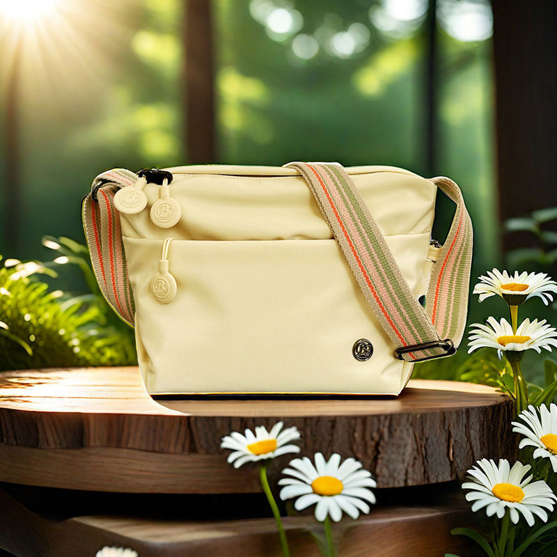 Corduroy Patchwork Crossbody Bag