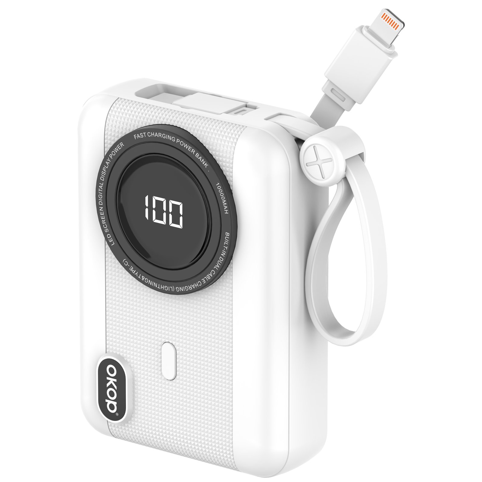 KP-719 10,000 mAh Power Bank with Digital Display