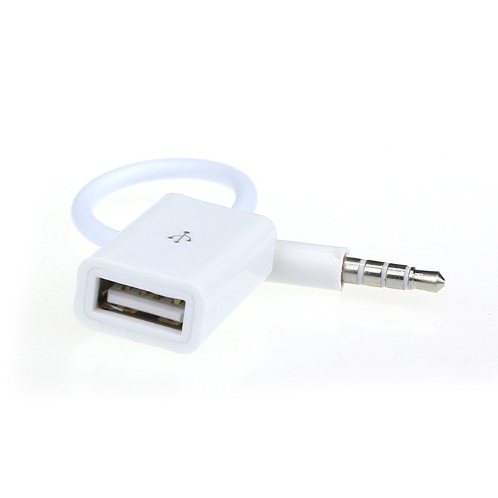 USB to 3.5mm AUX Adapter Cable for Car Audio