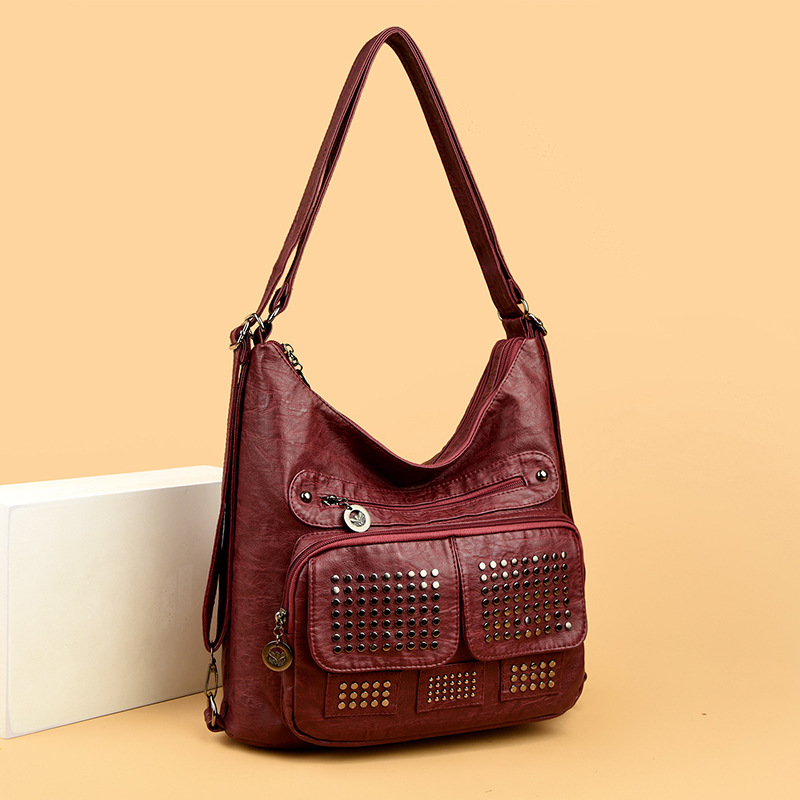 Retro PU Shoulder and Crossbody Bag