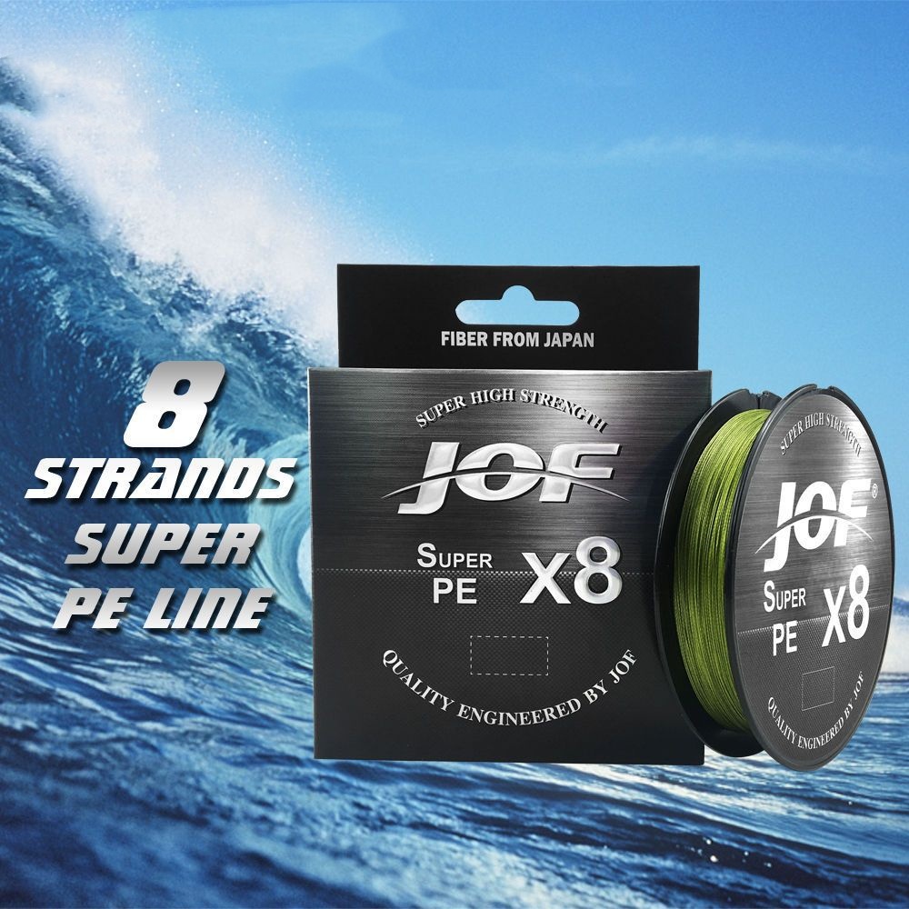 8-Strand Braided PE Fishing Line for Lure and Sea Rods