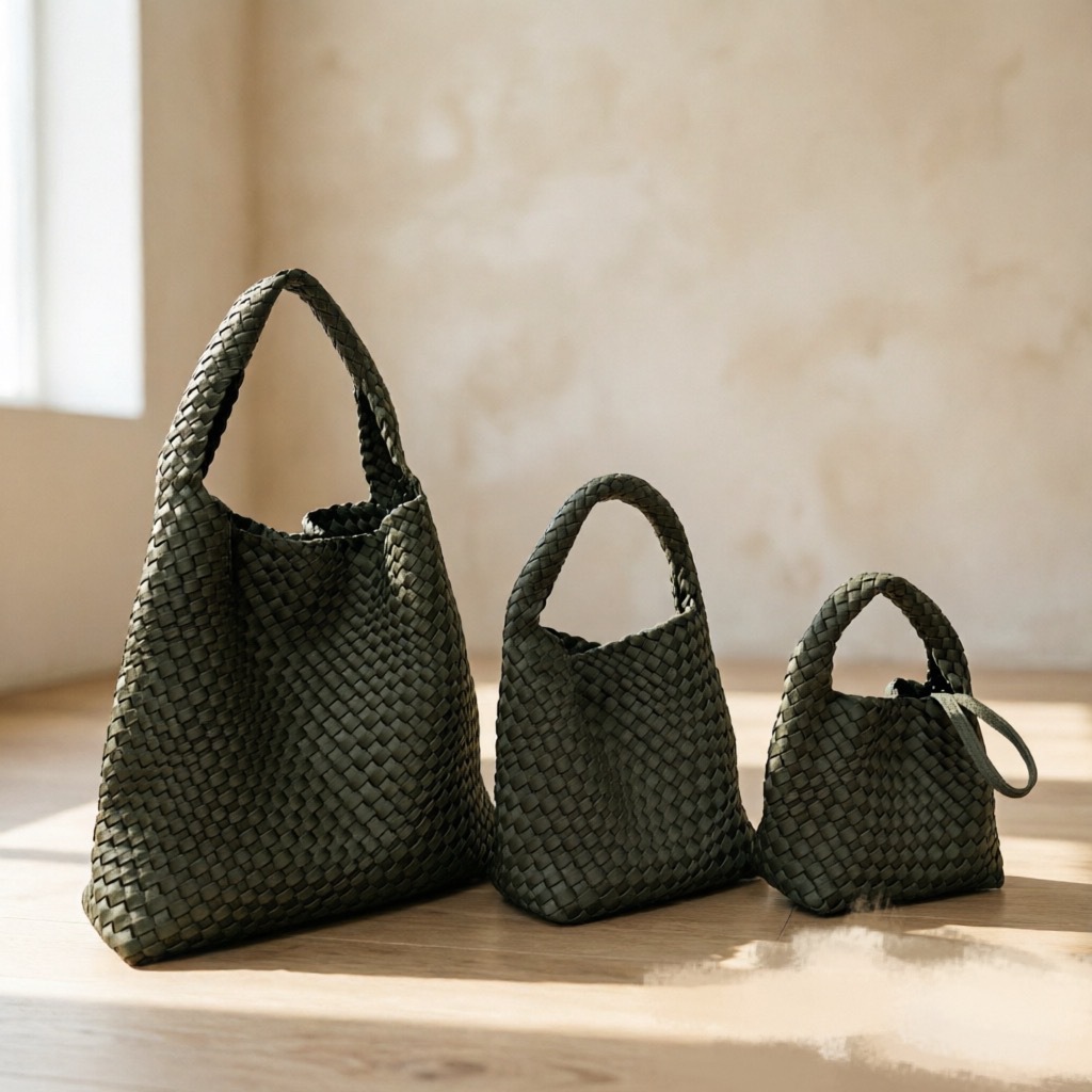 Handmade Shoulder Tote Bag, Small to Large