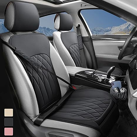 Universal Front Car Seat Covers with Storage Pocket