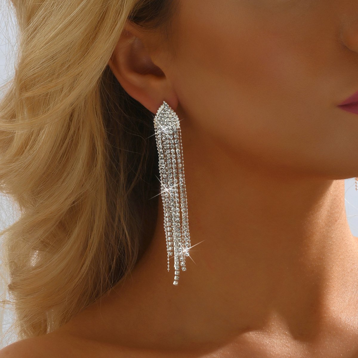 Multi-Strand Tassel Drop Earrings