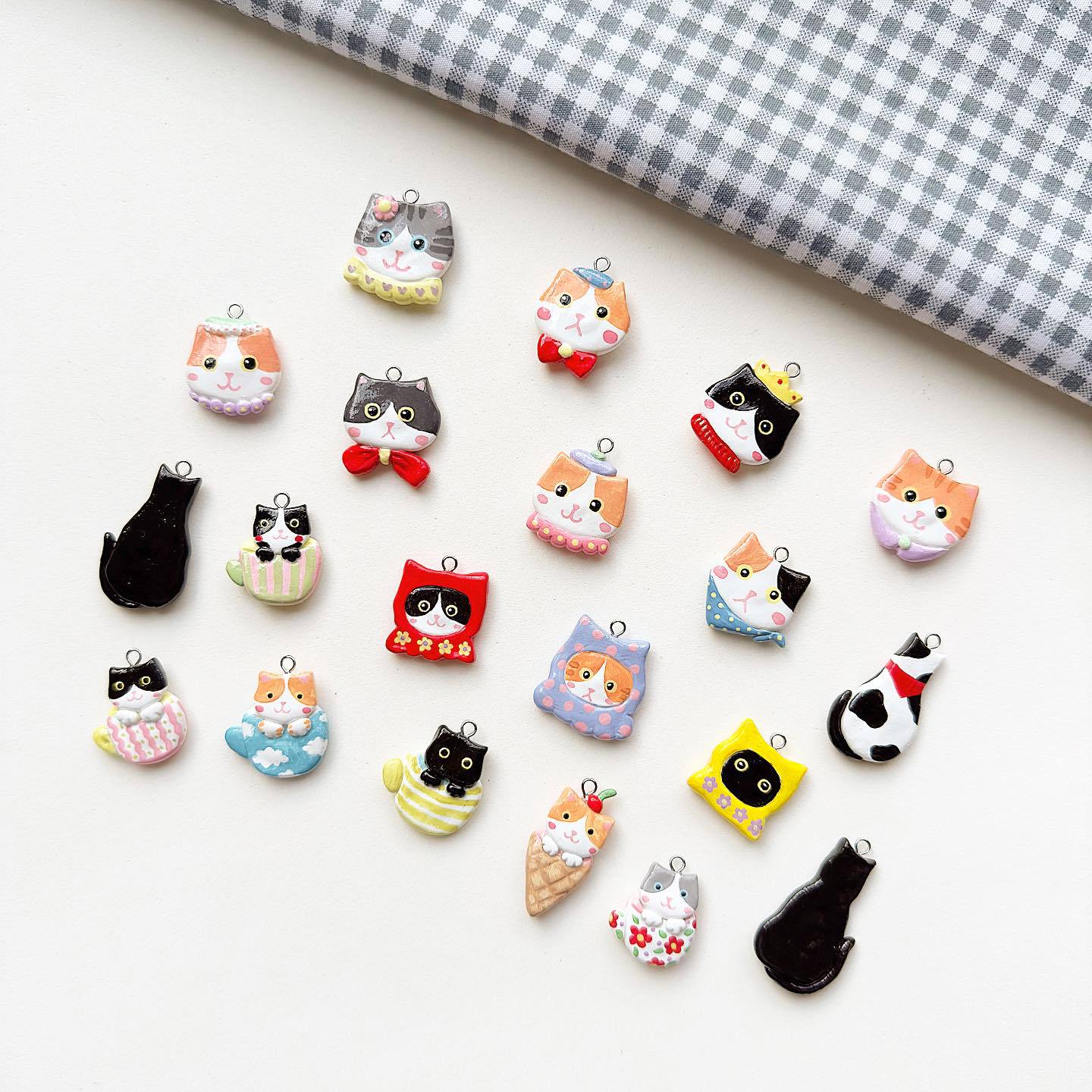 Stainless Steel Kitten Charm