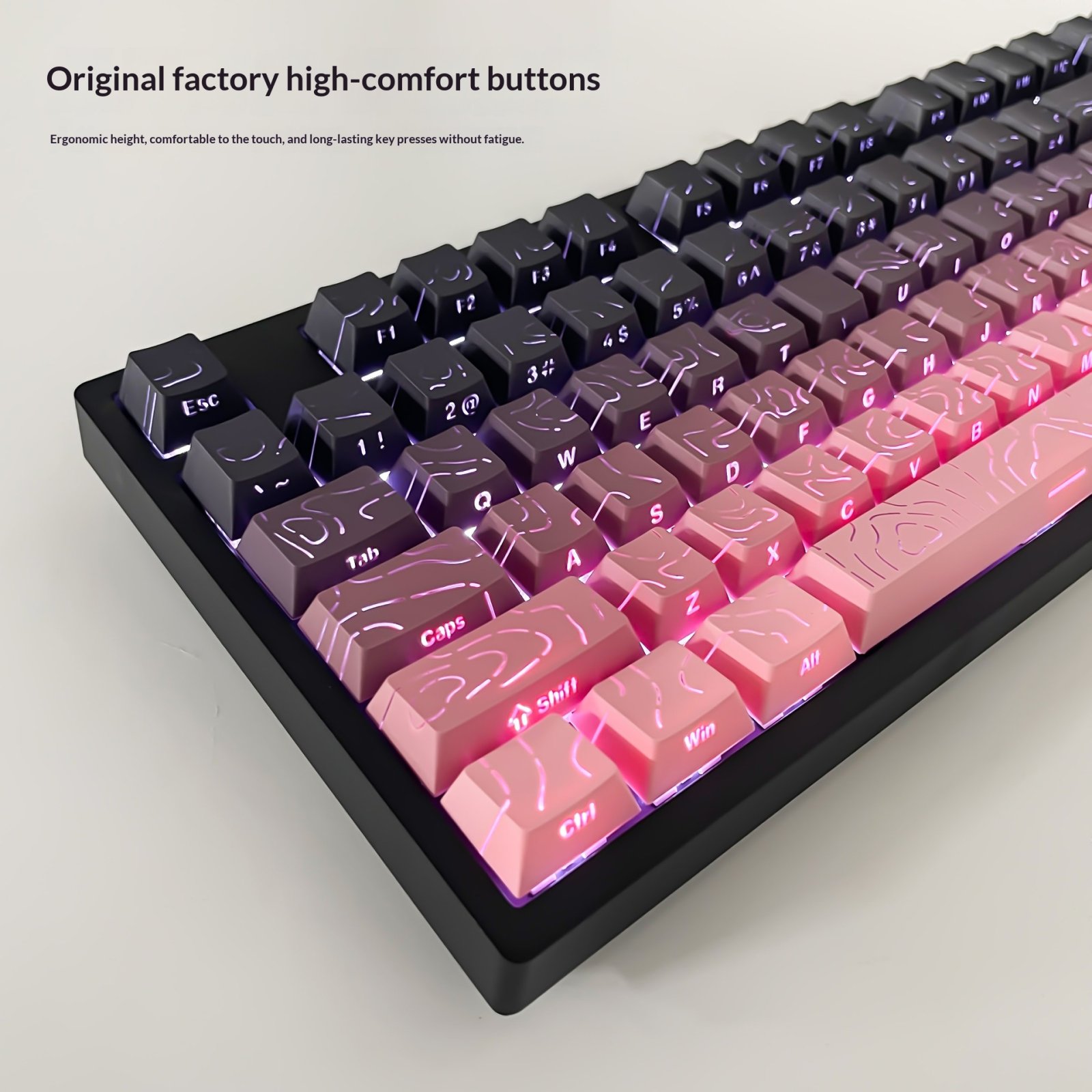 Engraved Mechanical Keyboard Keycap Set