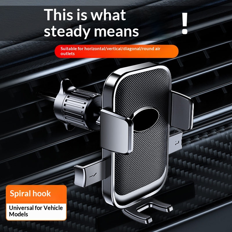 Car Air Vent Phone Mount with Metal Hook