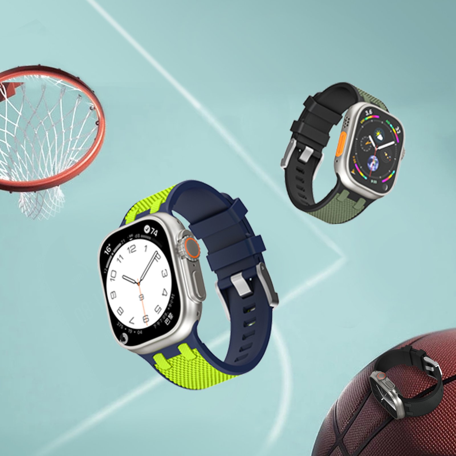 Silicone Strap for Apple Watch, 42-49 mm