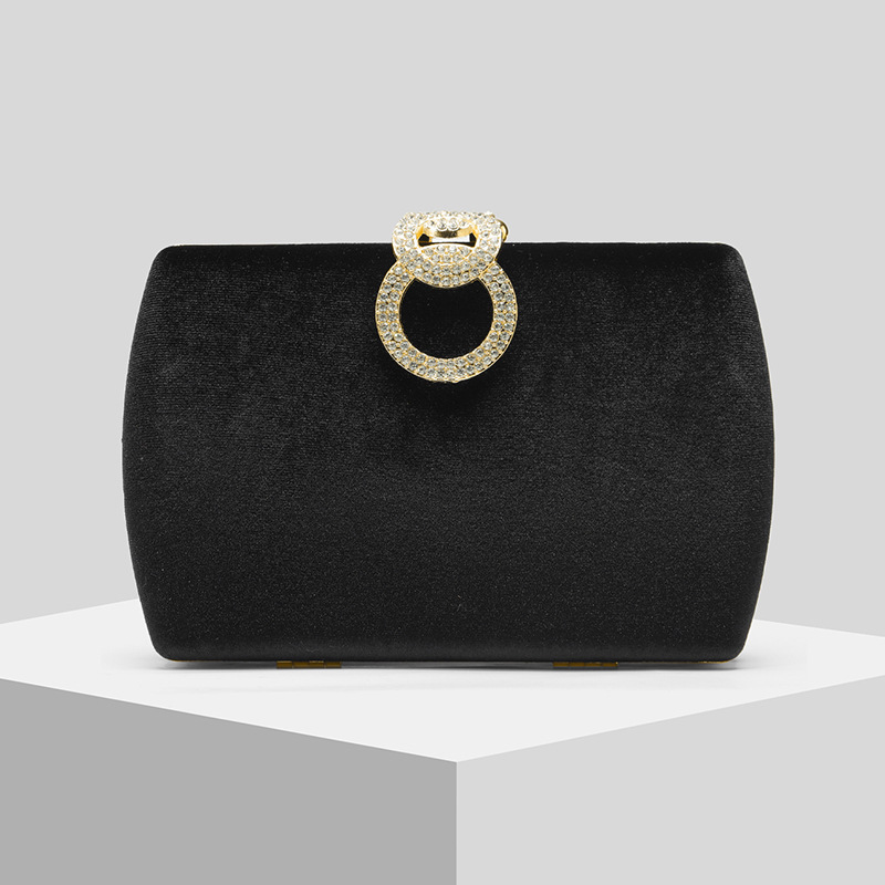 Black Velvet Evening Clutch